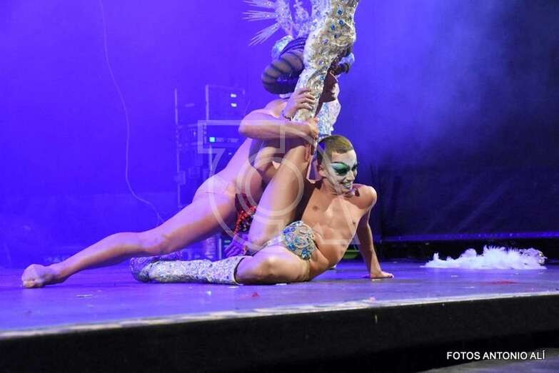 Sethlas, ganador anoche de la VI Gala Drag Queen de Jinámar (Foto Antonio Alí)